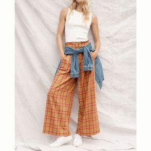 Anthropologie Maeve Albane Plaid Pants